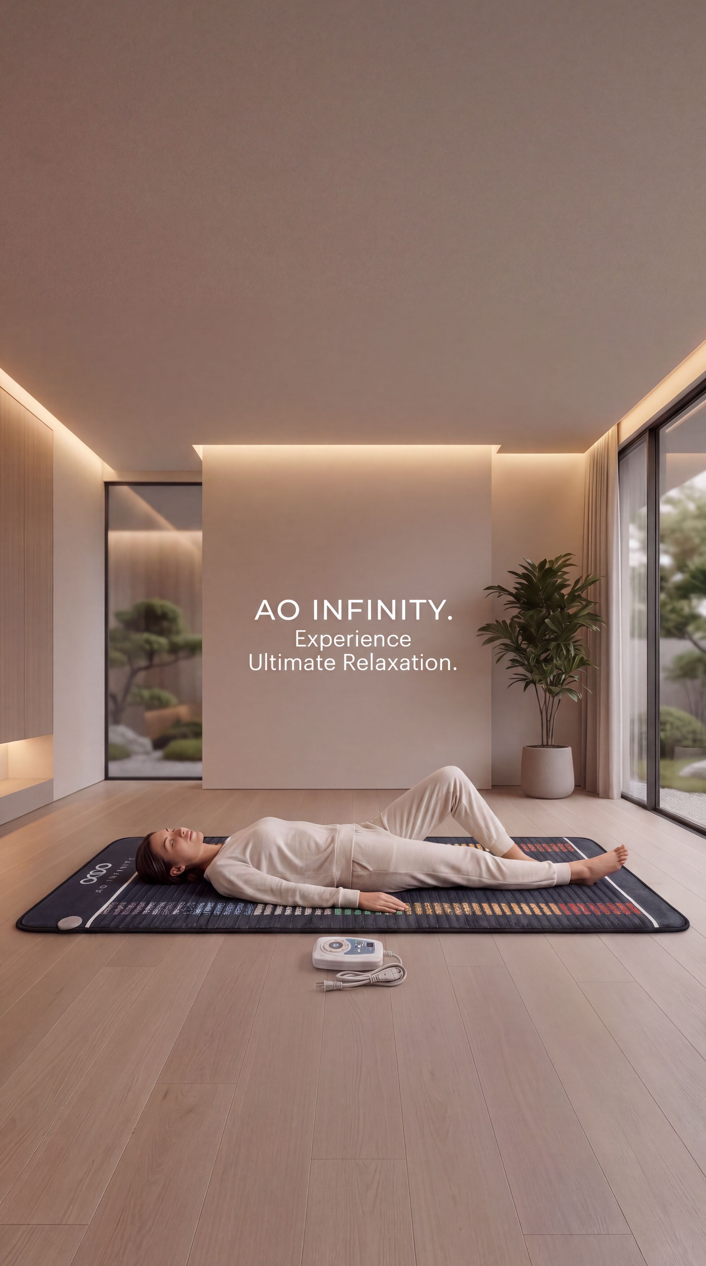 Customer using the Infinity Mat at home